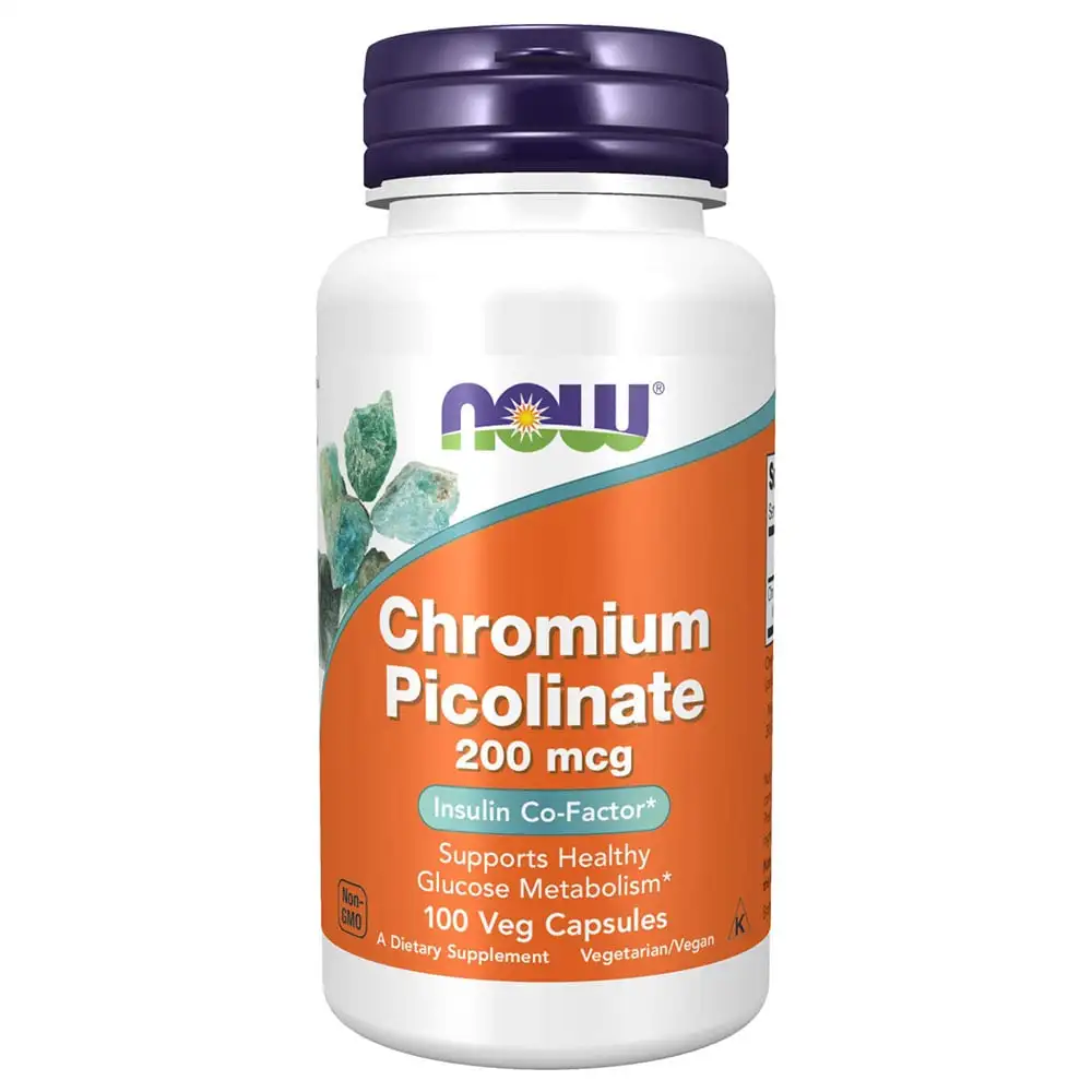 Now Chromium Picolinate (200 mcg),  100 capsules