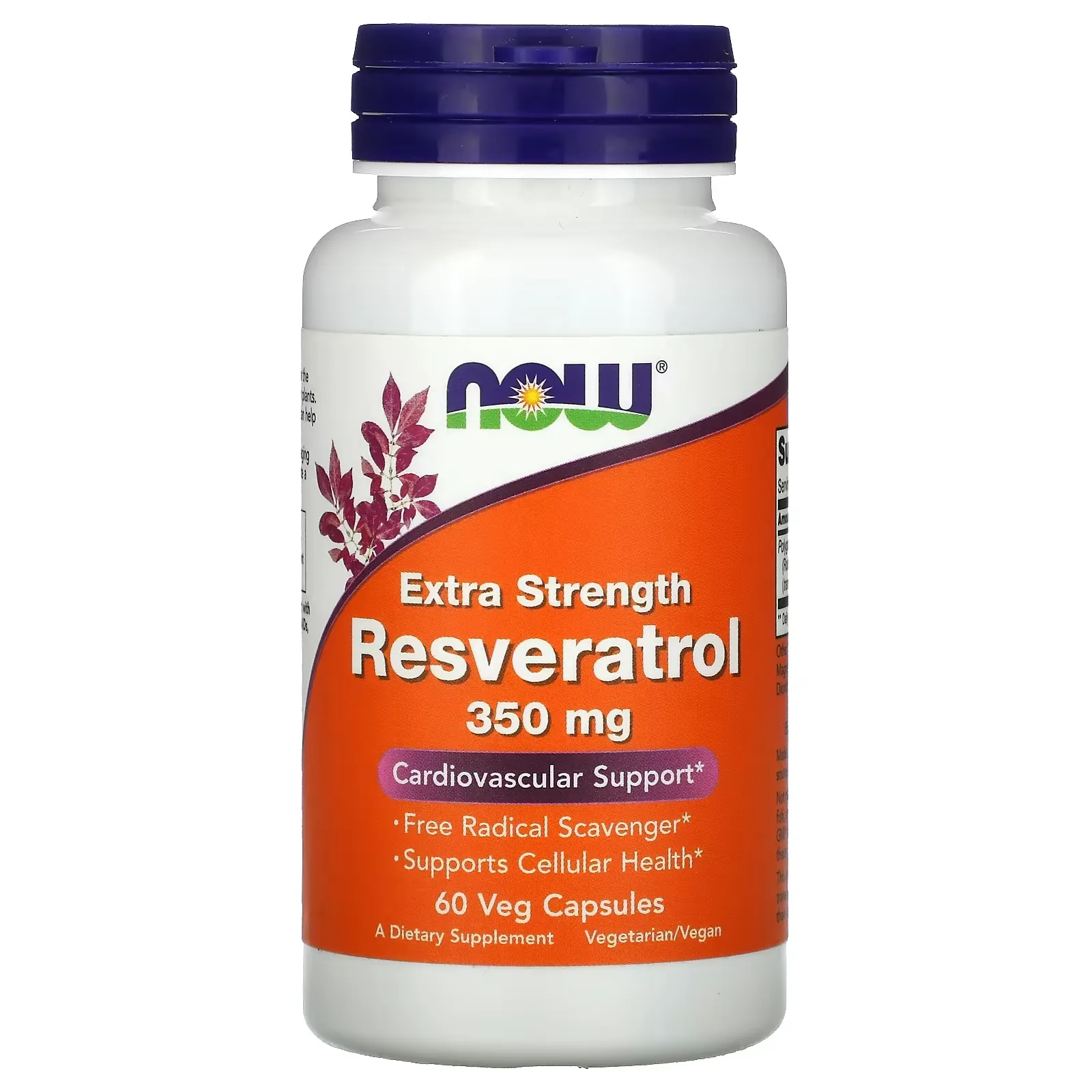 Extra Strength Resveratrol, 350 mg, 60 Veg Capsules