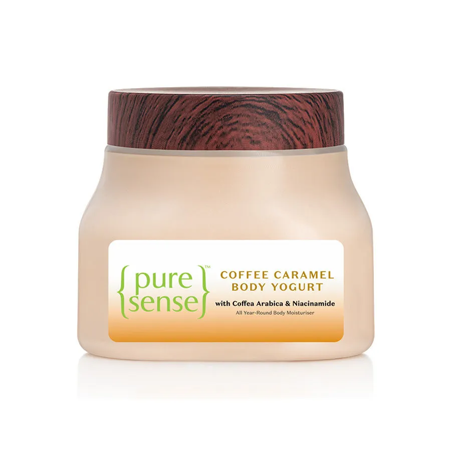 PureSense Coffee Caramel Body Yogurt Lotion with Coffea Arabica & Niacinamide For Nourish Skin