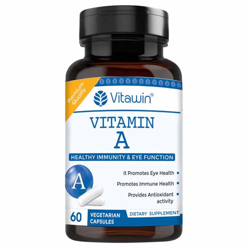 VITAWIN Vitamin A for Improve Immunity and Eye Function (500 mg),  60 capsules