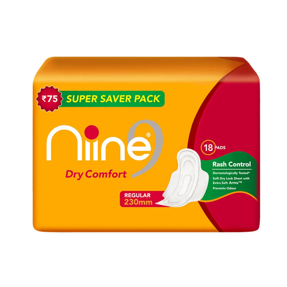 Niine Super Saver Pack Dry Comfort Sanitary Napkin Regular - 230mm