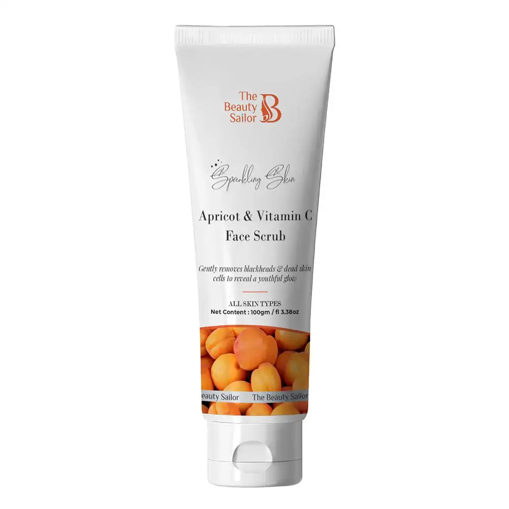 The Beauty Sailor Apricot & Vitamin C Face Scrub,  100 g  for All Skin Types