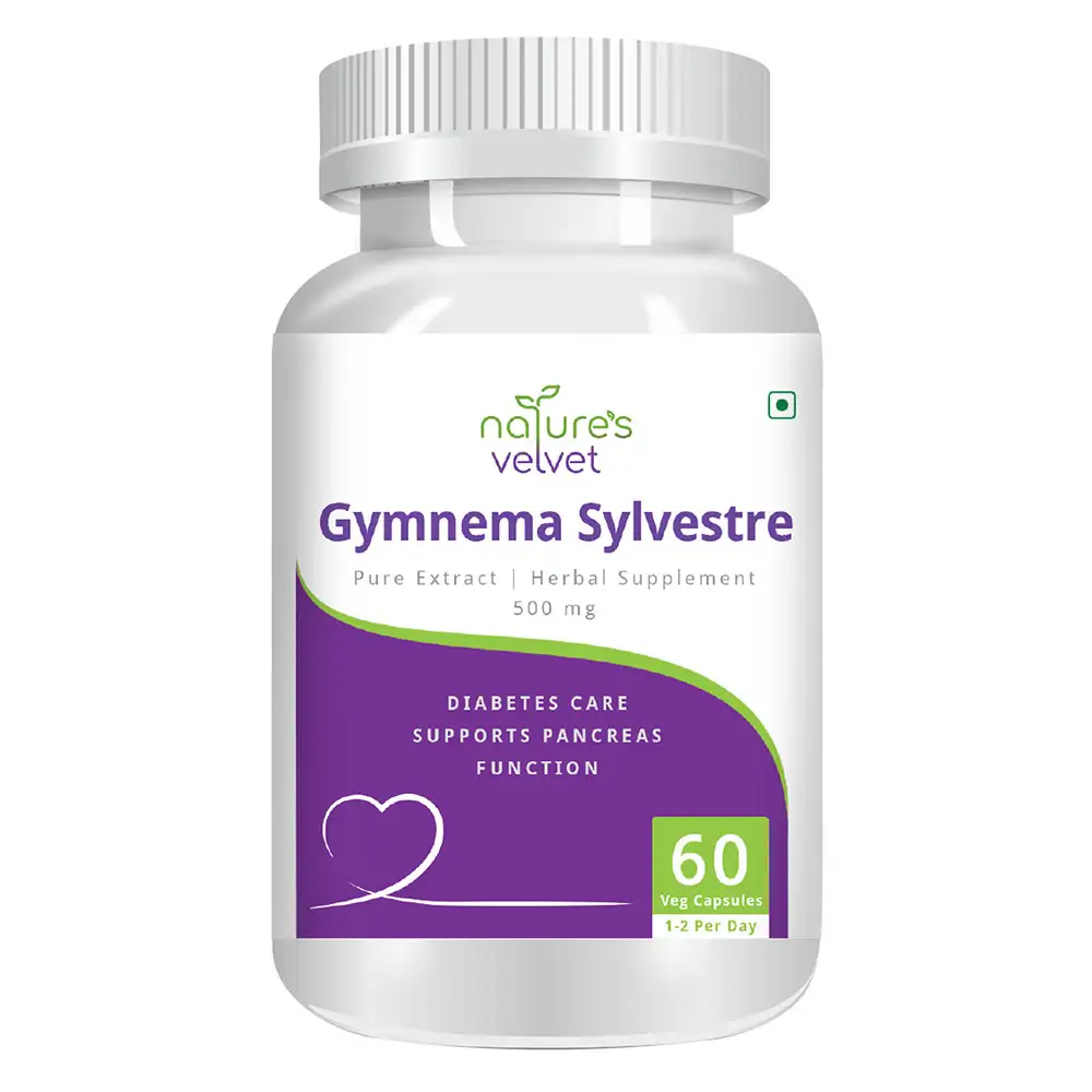 Natures Velvet Gymnema sylvestre Pure Extract (500 mg),  60 capsules