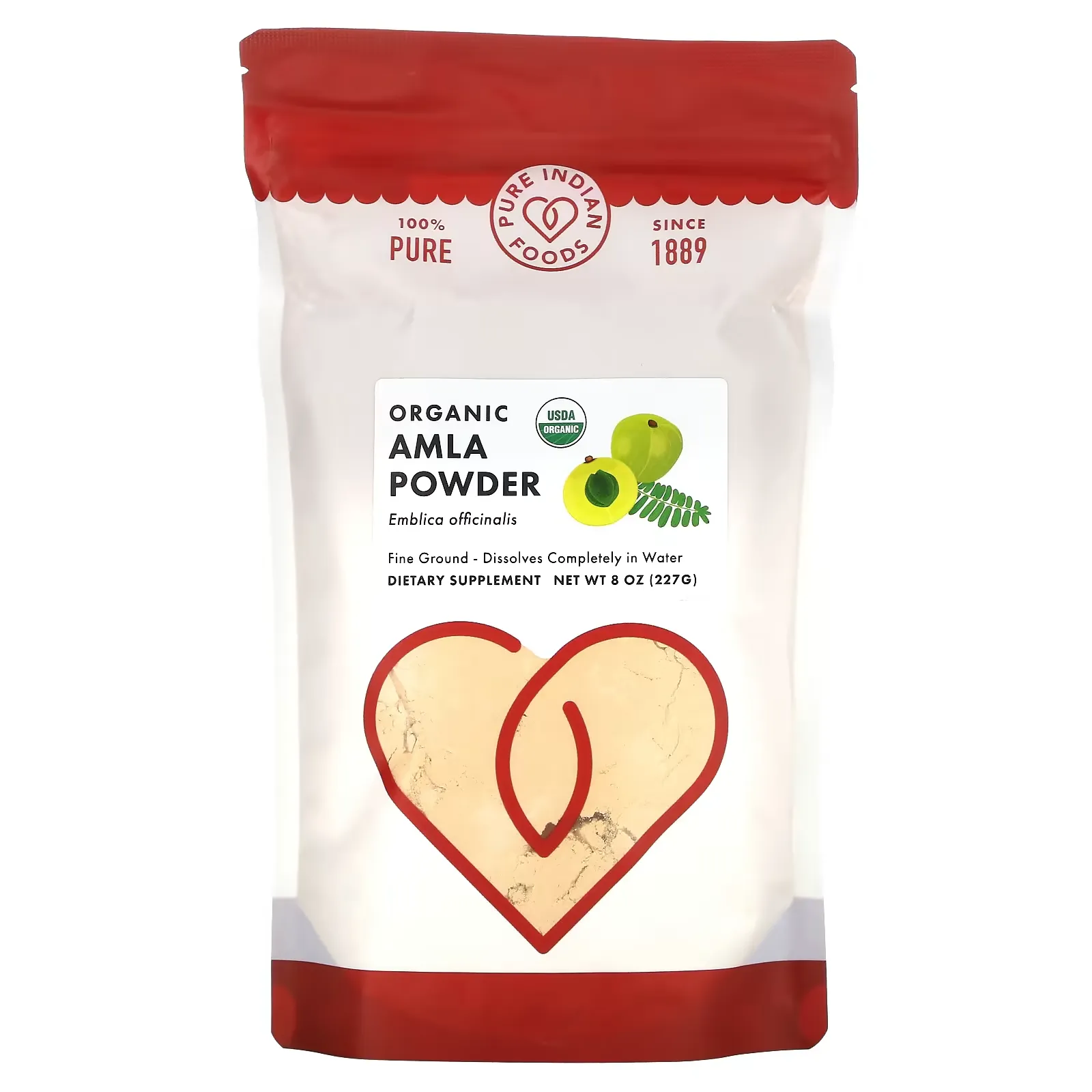 Organic Amla Powder, 8 oz (227 g)