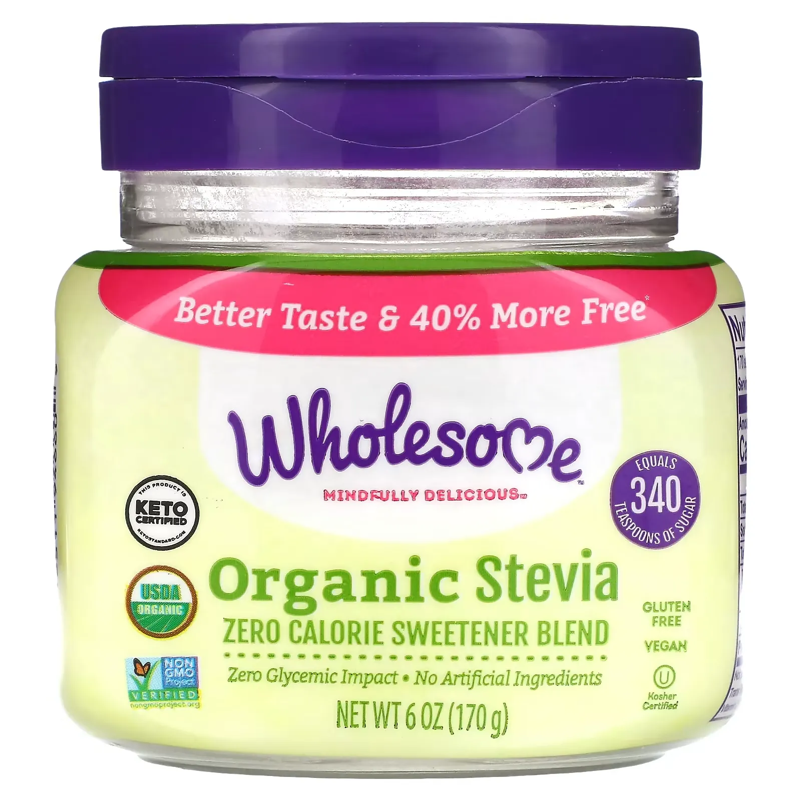 Organic Stevia, 6 oz (170 g)