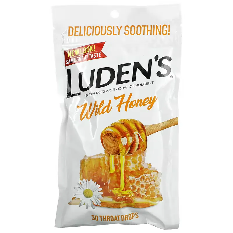 Pectin Lozenge/Oral Demulcent, Wild Honey, 30 Throat Drops