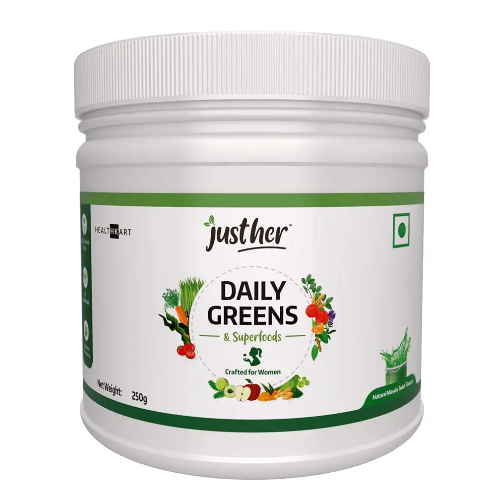 JustHer Daily Greens and Superfoods,  0.55 lb  Masala Twist