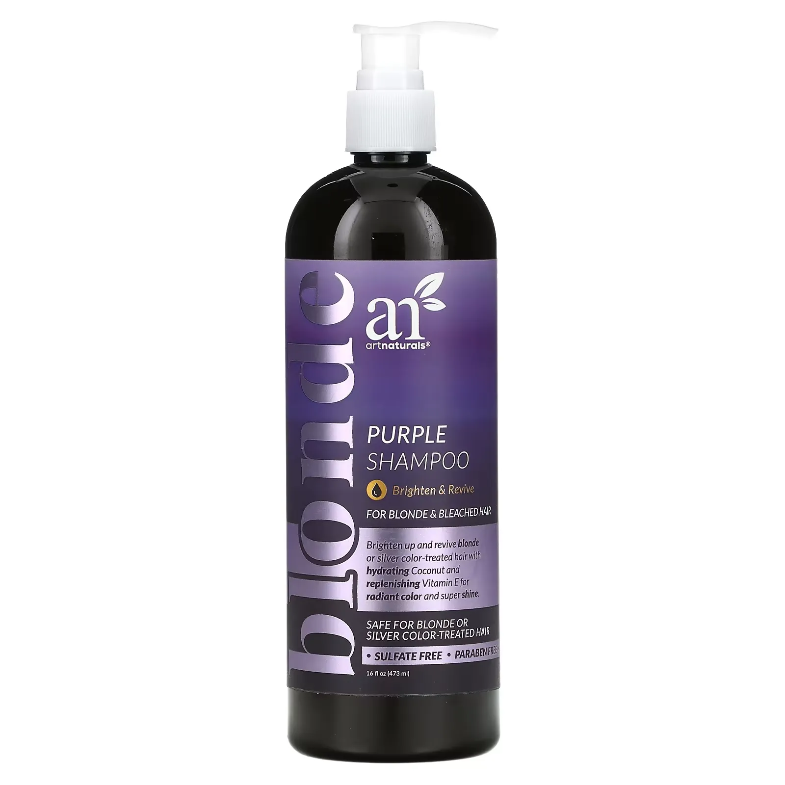 Purple Shampoo, For Blonde & Bleached Hair, 16 fl oz (473 ml)