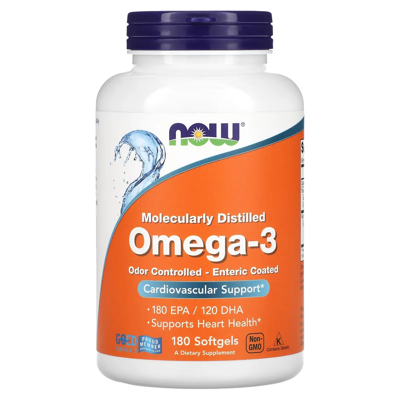 Omega-3, 180 EPA / 120 DHA, 180 Softgels