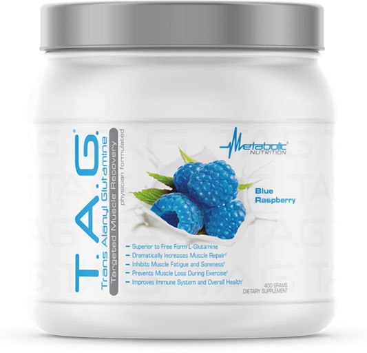 TAG Glutamine - Blue Raspberry - 400 Grams