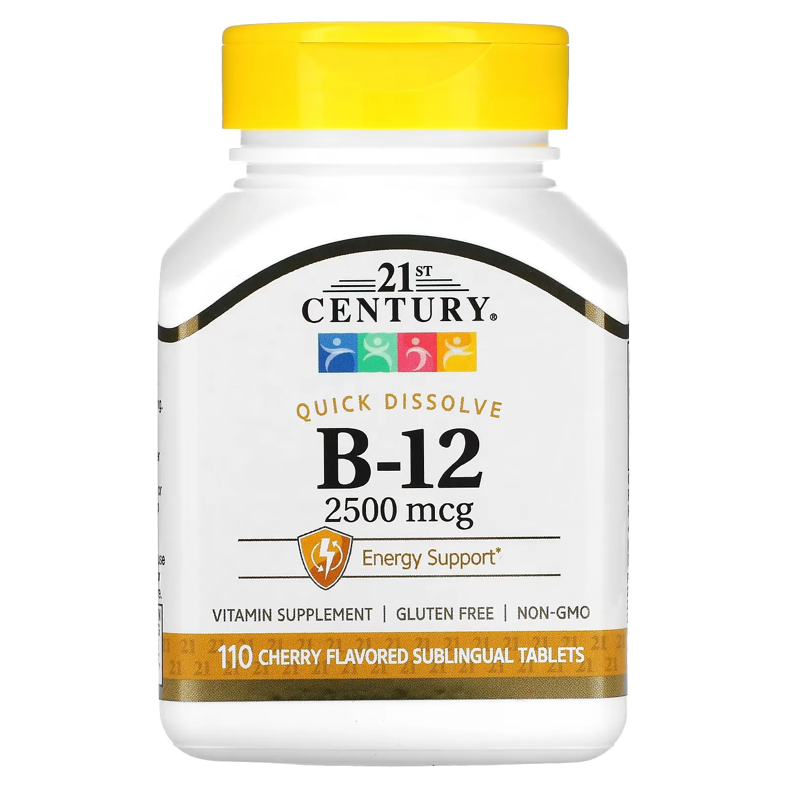 B-12, Cherry, 2,500 mcg, 110 Sublingual Tablets