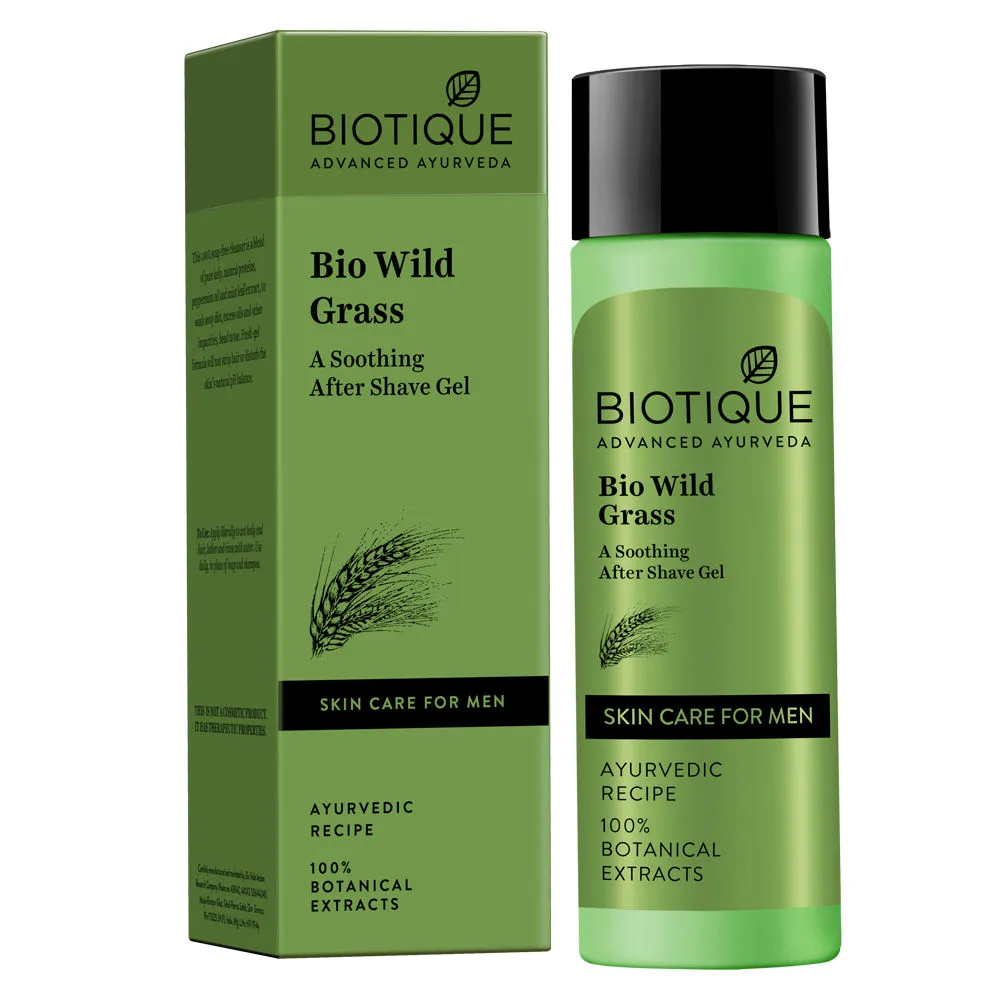 Biotique Bio Wild Grass Soothing After Shave Gel Skin Care For Men