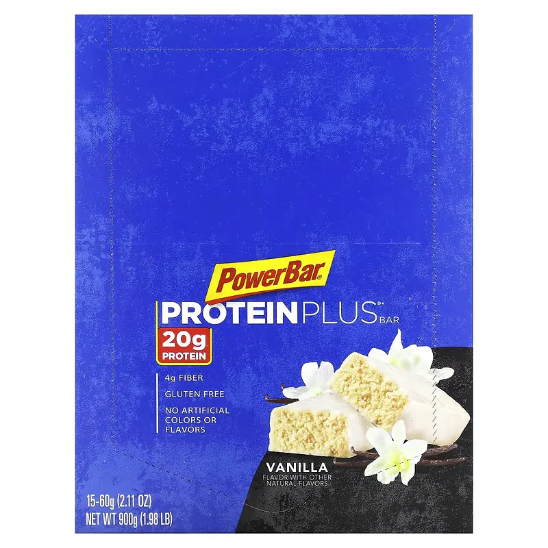 Protein Plus Bar, Vanilla, 15 Bars, 2.11 oz (60 g) Each