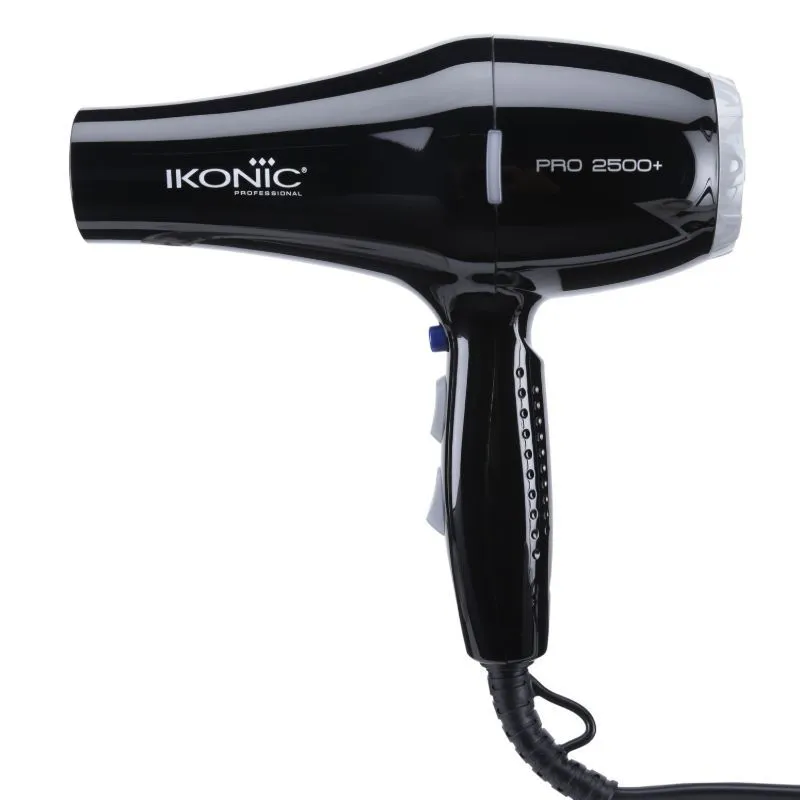 Ikonic Professional HD Pro 2500+ Hair Dryer (Black)