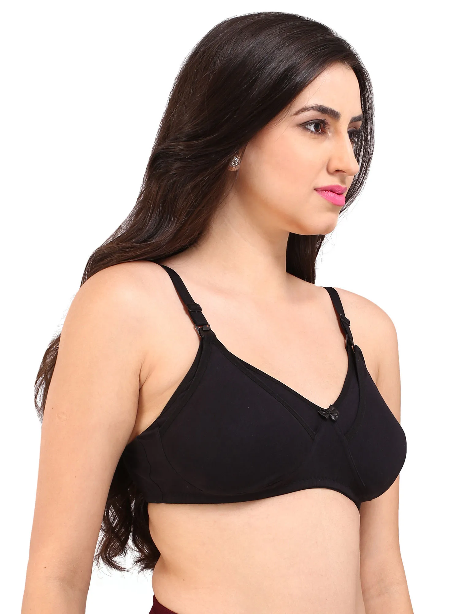 Bralux Women's Sangam Black Color Maternity Bra (34C)