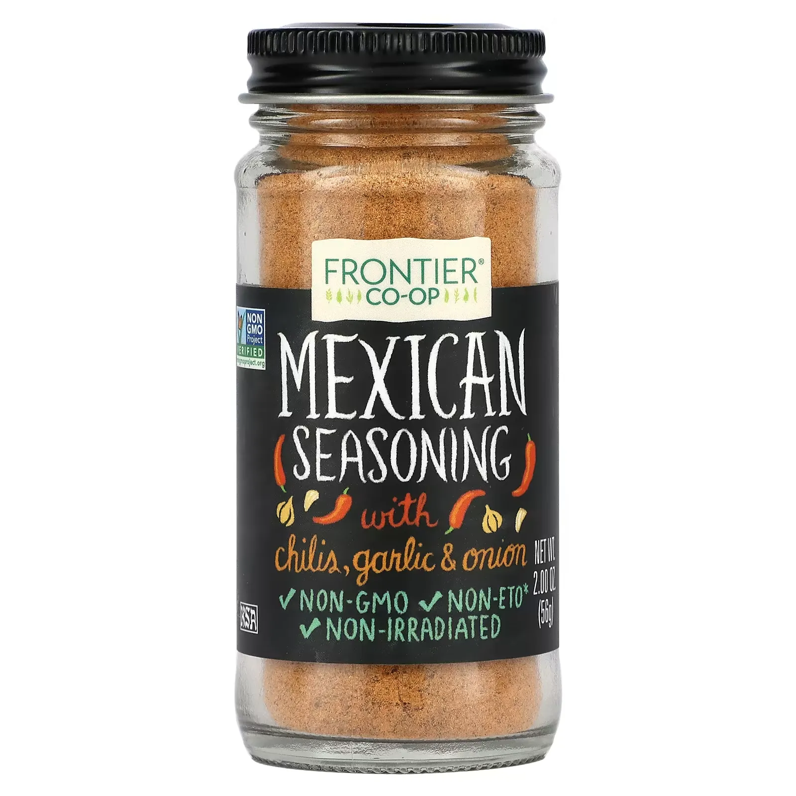 Mexican Seasoning, With Chilis, Garlic & Onion, 2 oz (56 g)