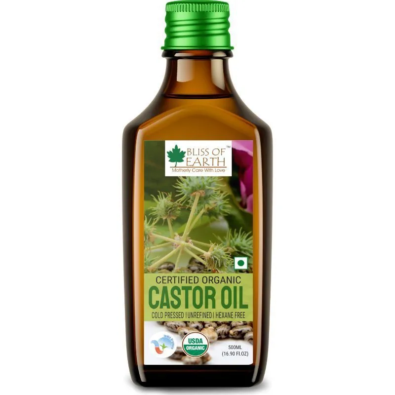 Bliss Of Earth Certified Organic Castor Oil