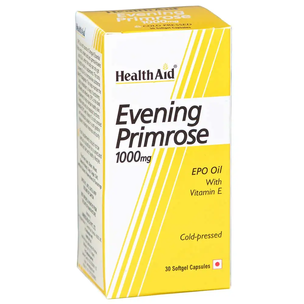 HealthAid Evening Primrose Oil With Vitamin E (1000 mg),  30 capsules