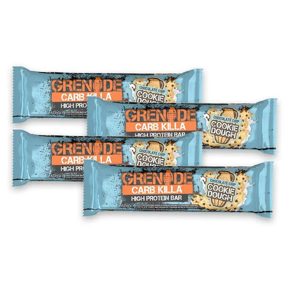 Grenade Carb Killa High Protein Bar,  4 bar(s)  Chocolate Chip Cookie Dough