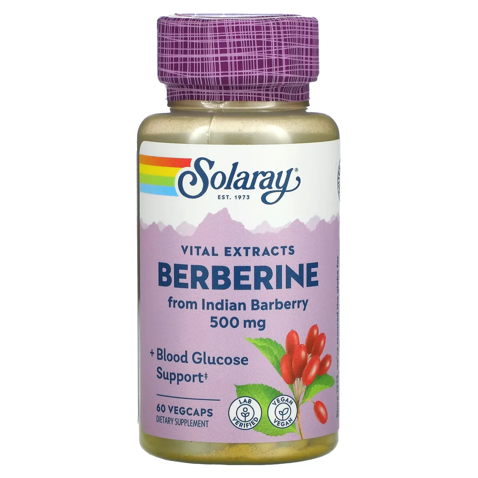 Berberine, Vital Extracts, 500 mg, 60 VegCaps