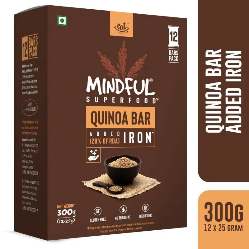 Eat Anytime Mindful Quinoa Bar - Pack Of 12