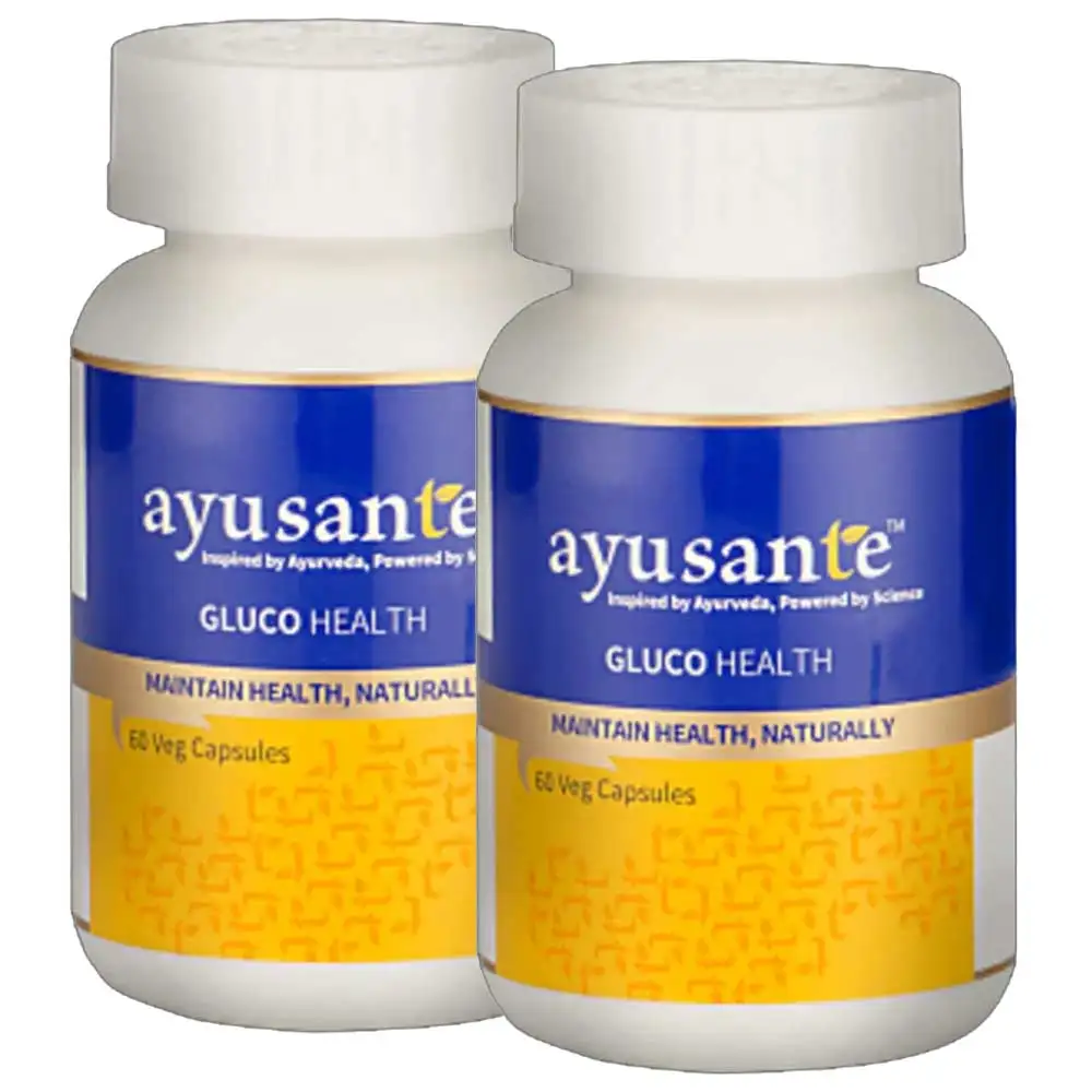 Vestige Ayusnate Glucohealth - Pack of 2,  60 capsules