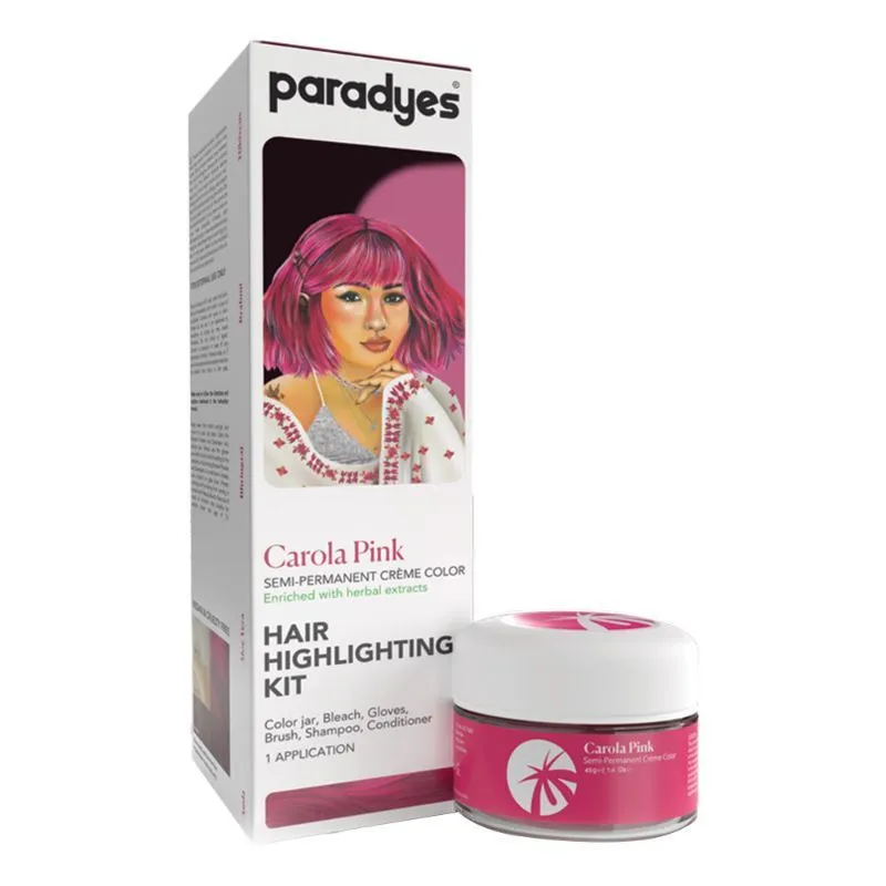 Paradyes Hair Highlighting Kit - Carola Pink