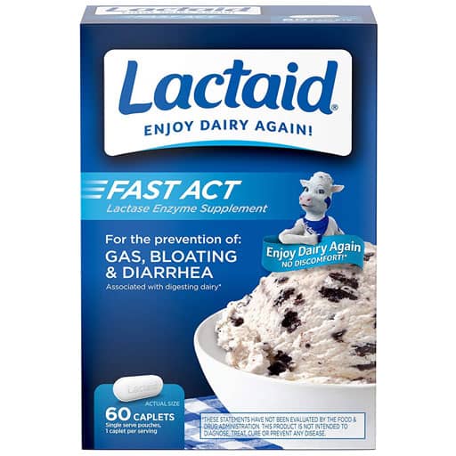 Lactaid Fast Act, 60 Caplets