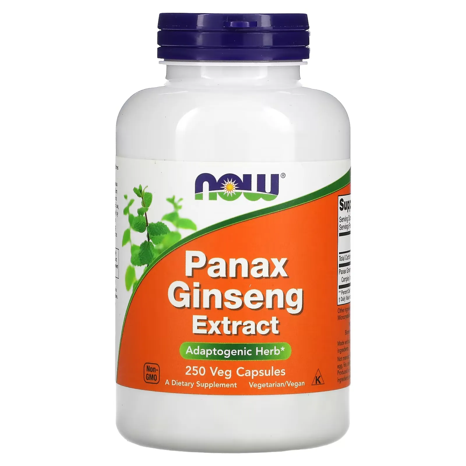 Panax Ginseng Extract, 250 Veg Capsules