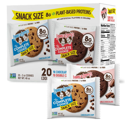 The Complete Cookie Snack Size - 2 Flavor Pack - 20 Count (Chocolate Chip / Double Chocolate)