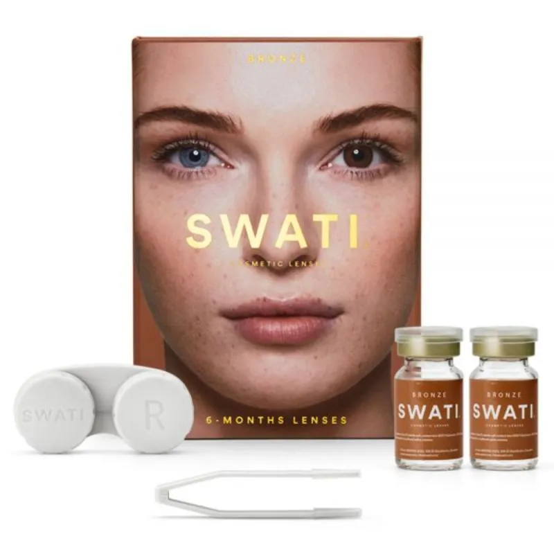 Swati Cosmetics Coloured Lenses - Bronze - 1.75