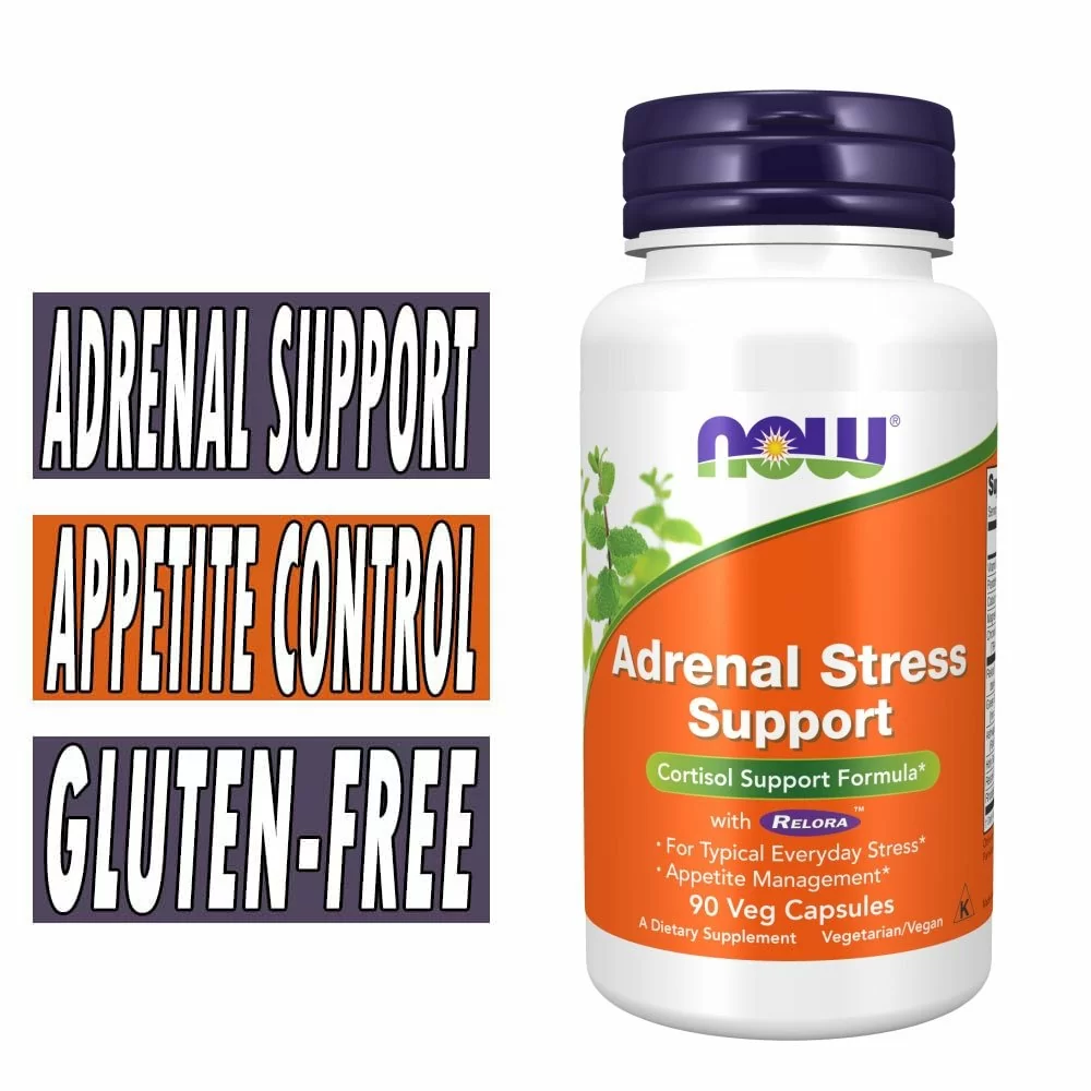 NOW Adrenal Stress Support with Relora - 90 Veg Capsules