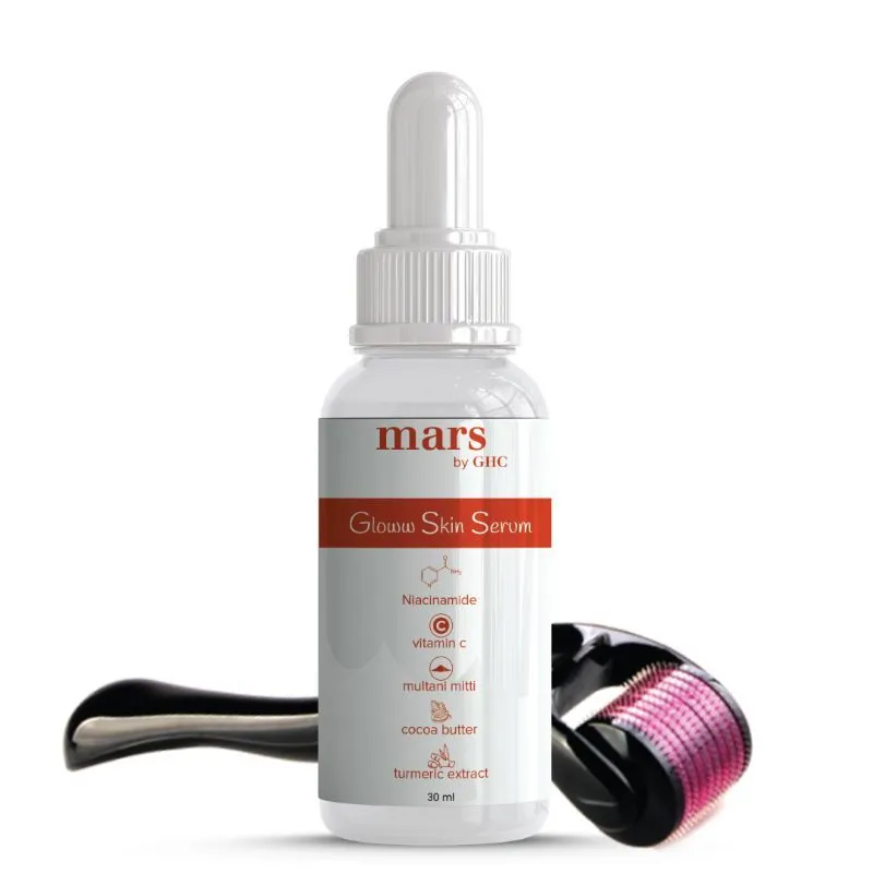 Mars by GHC Gloww Face Serum, Vitamin C (kakada Plum) 5% Niacinamide, 0.2% Retinol