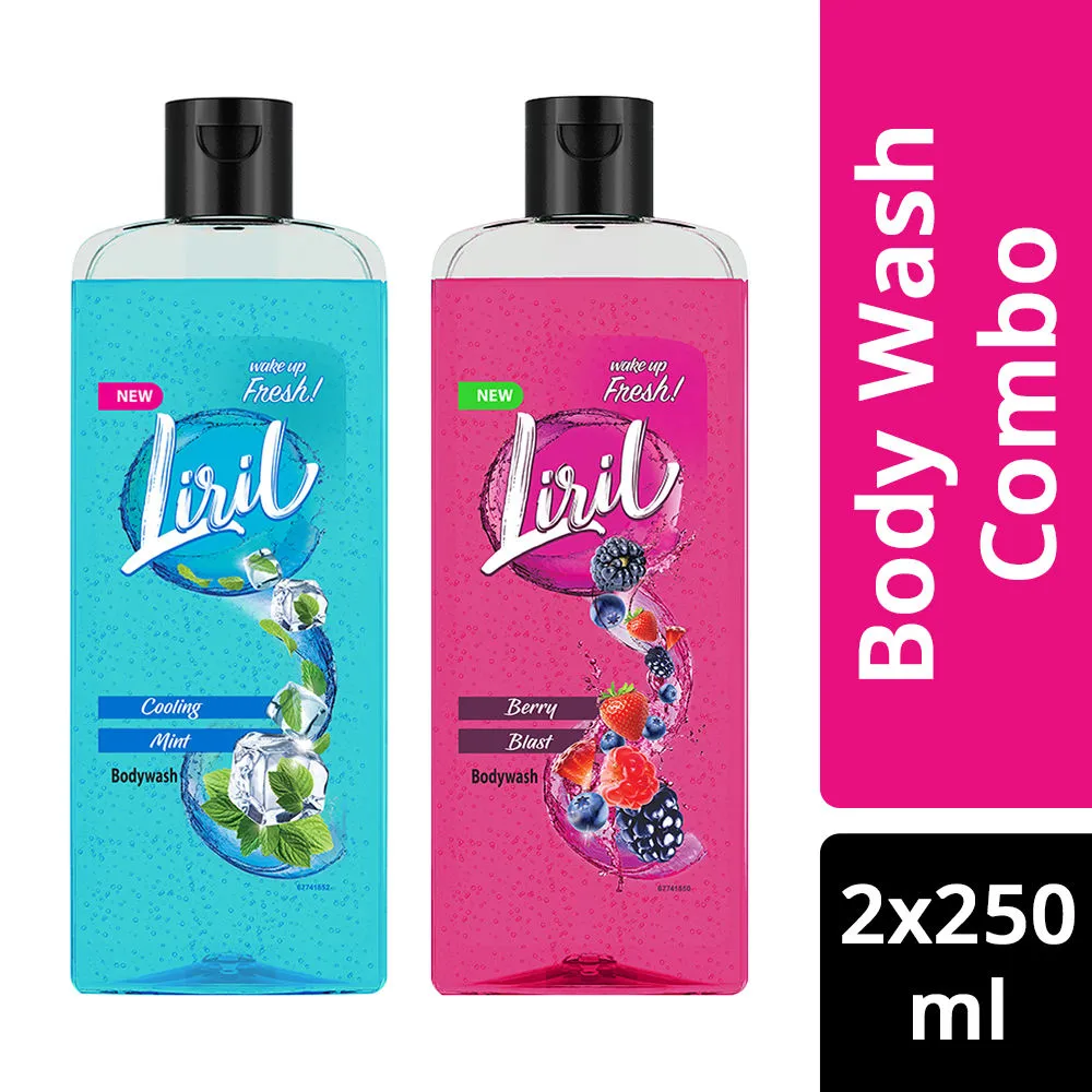 Liril Cooling Mint + Berry Blast Body Wash Combo