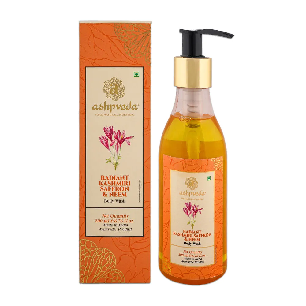 Ashpveda Radiant Kashmiri Saffron & Neem Body Wash