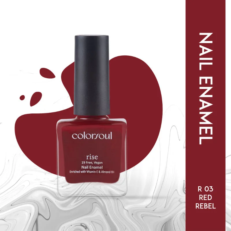 ColorSoul Rise Nail Enamel - Red Rebel