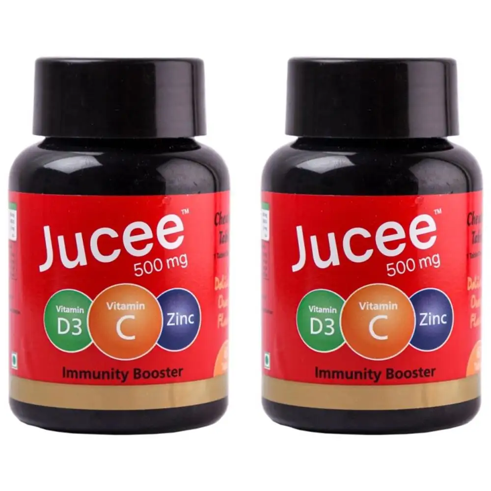 Jucee Immunity Booster,  60 chewable tablet(s)  Delicious Orange (Pack of 2)