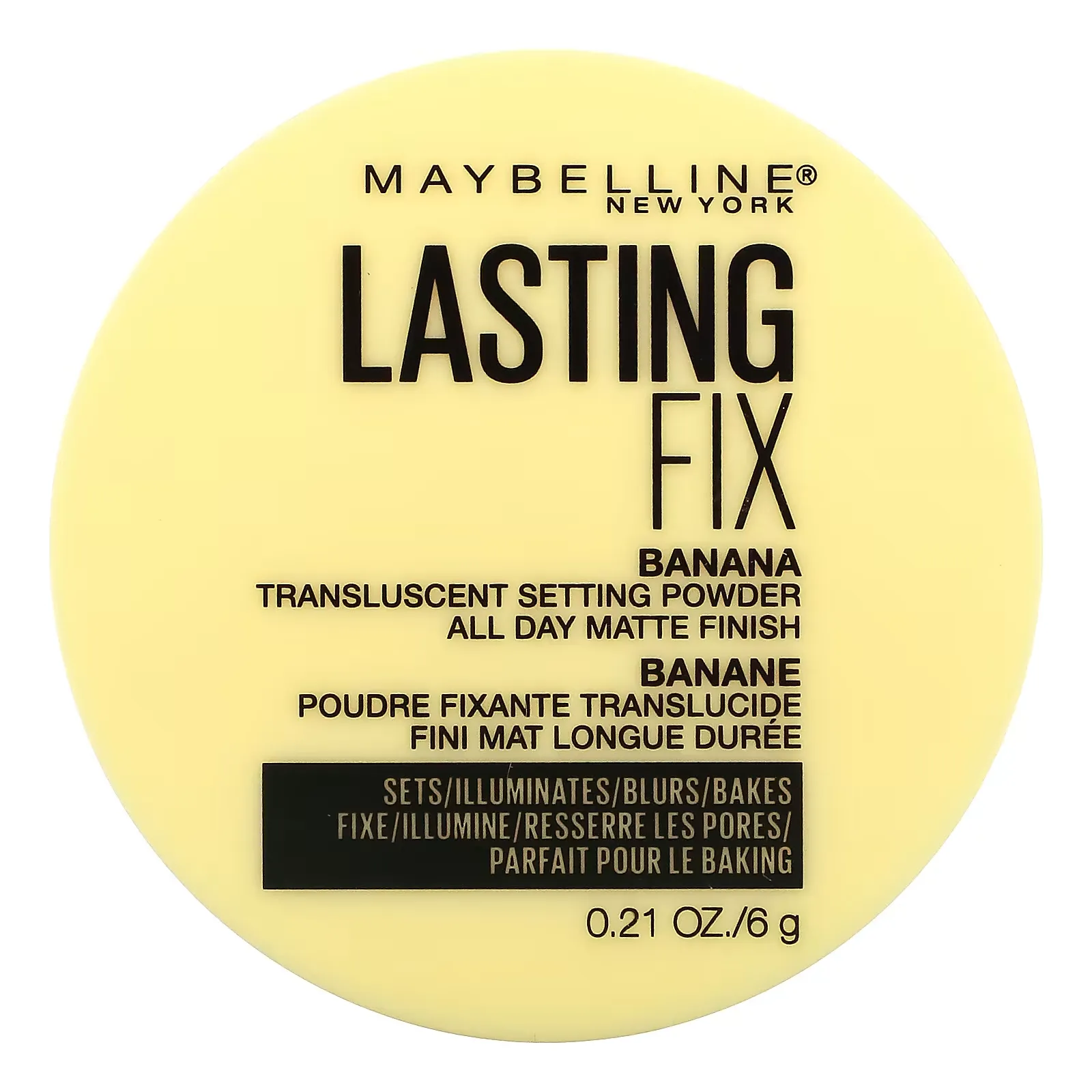 Lasting Fix, Translucent Setting Powder, Banana, 0.21 oz (6 g)