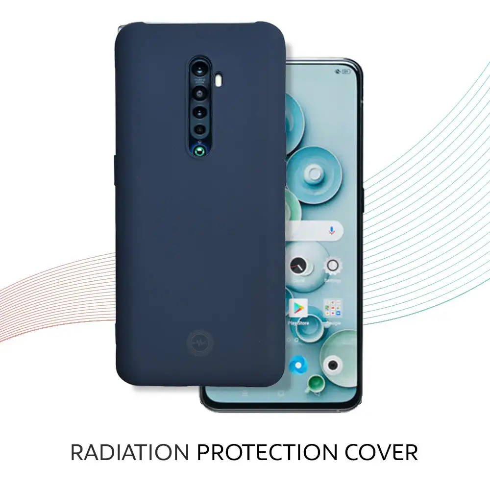 Envirocover Silicon Back Cover for OPPO Reno 2,  with Radiation Protection Technology (Blue)