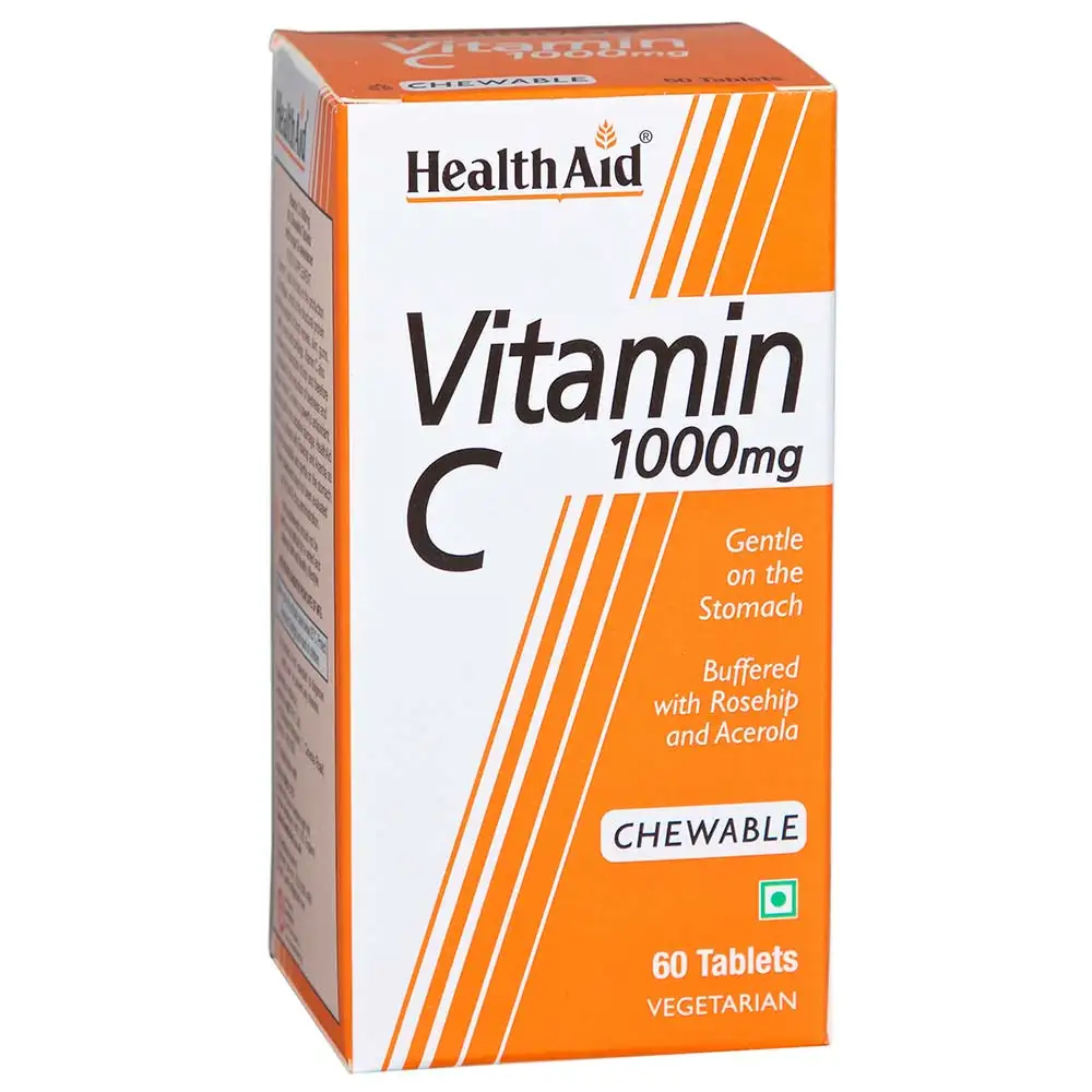 HealthAid Vitamin C 1000mg,  60 chewable tablet(s)  Orange