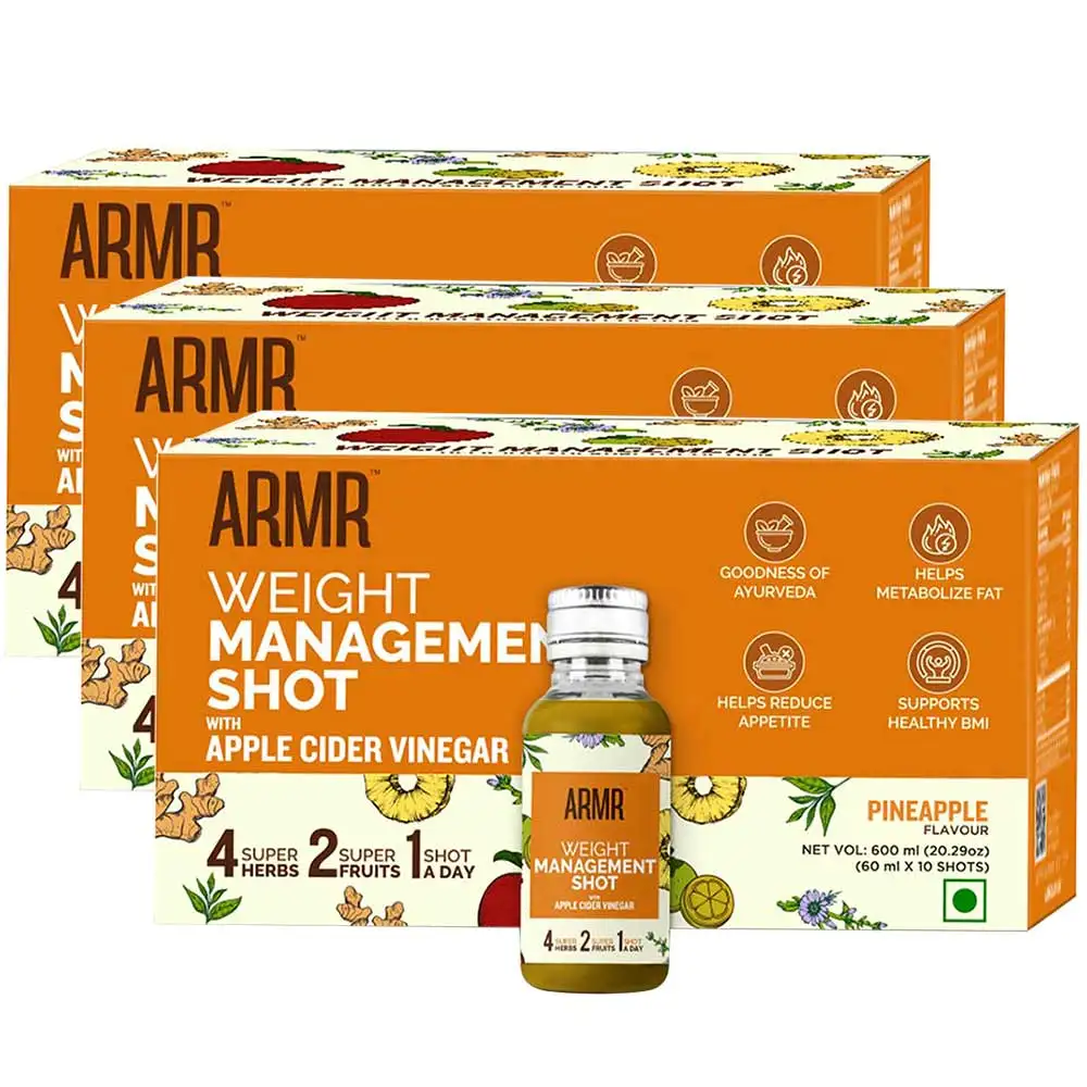 ARMR Weight Management Shot with Apple Cider Vinegar Pineapple,  30 Piece(s)/Pack