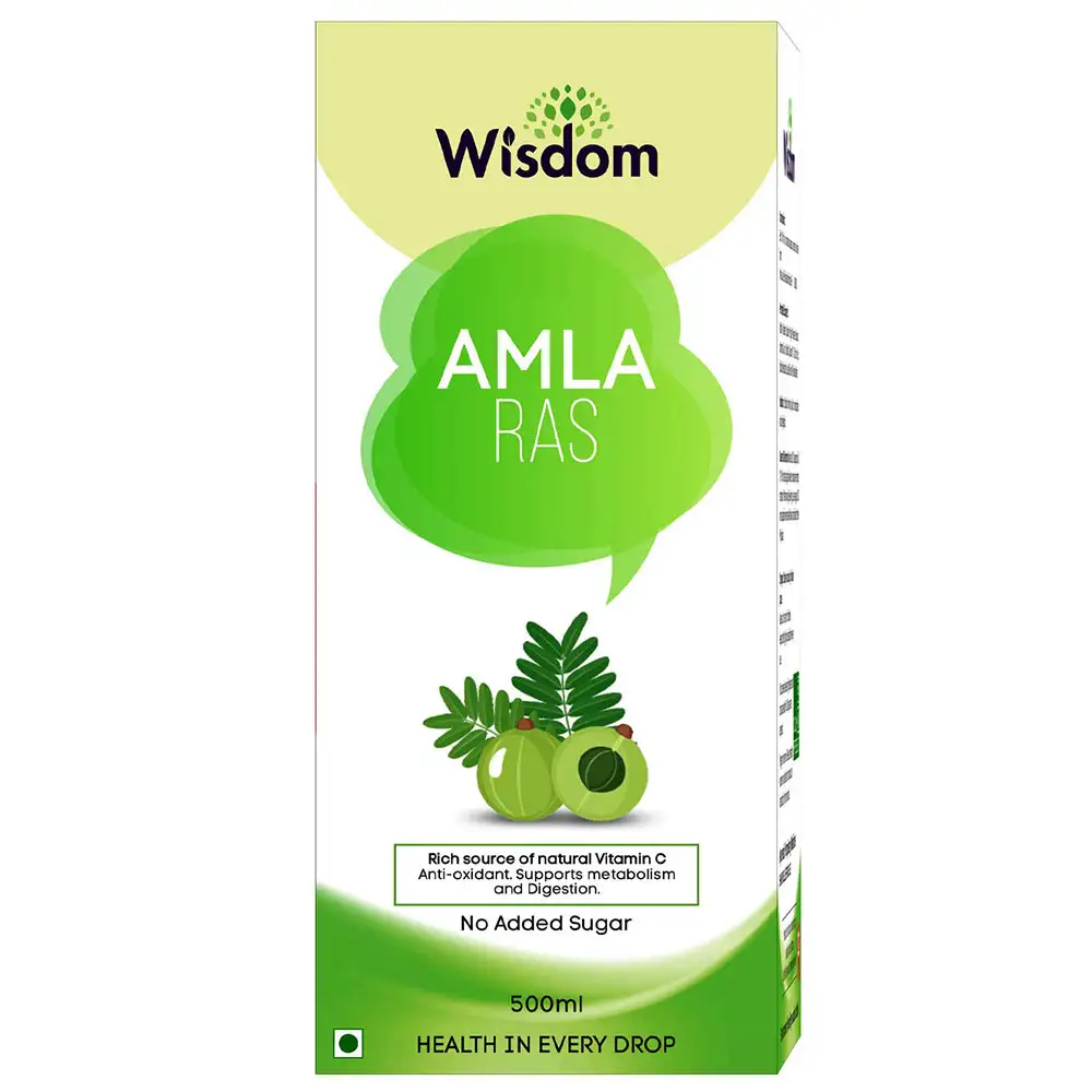 Wisdom Natural Amla Ras with Vitamin C,  Unflavoured  0.5 L