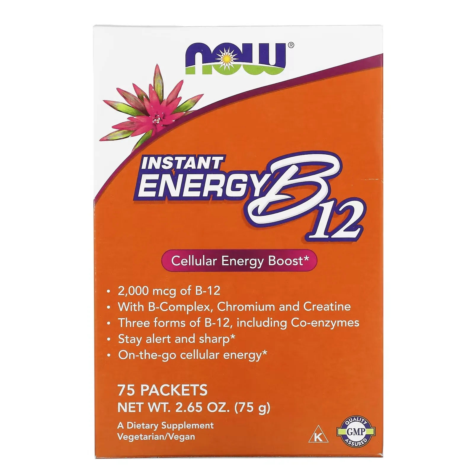 Instant Energy B12, 2,000 mcg, 75 Packets, 0.035 oz (1 g) Each