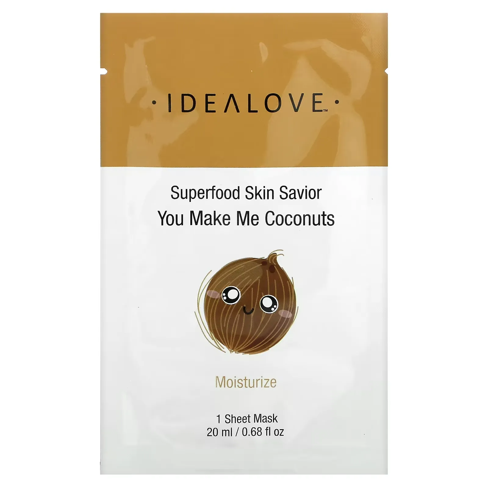 Superfood Skin Savior, You Make Me Coconuts, 1 Beauty Sheet Mask, 0.68 fl oz (20 ml)