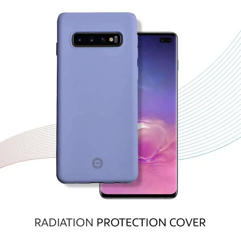 Envirocover Silicon Back Cover for Samsung Galaxy S10 Plus,  with Radiation Protection Technology (Purple)