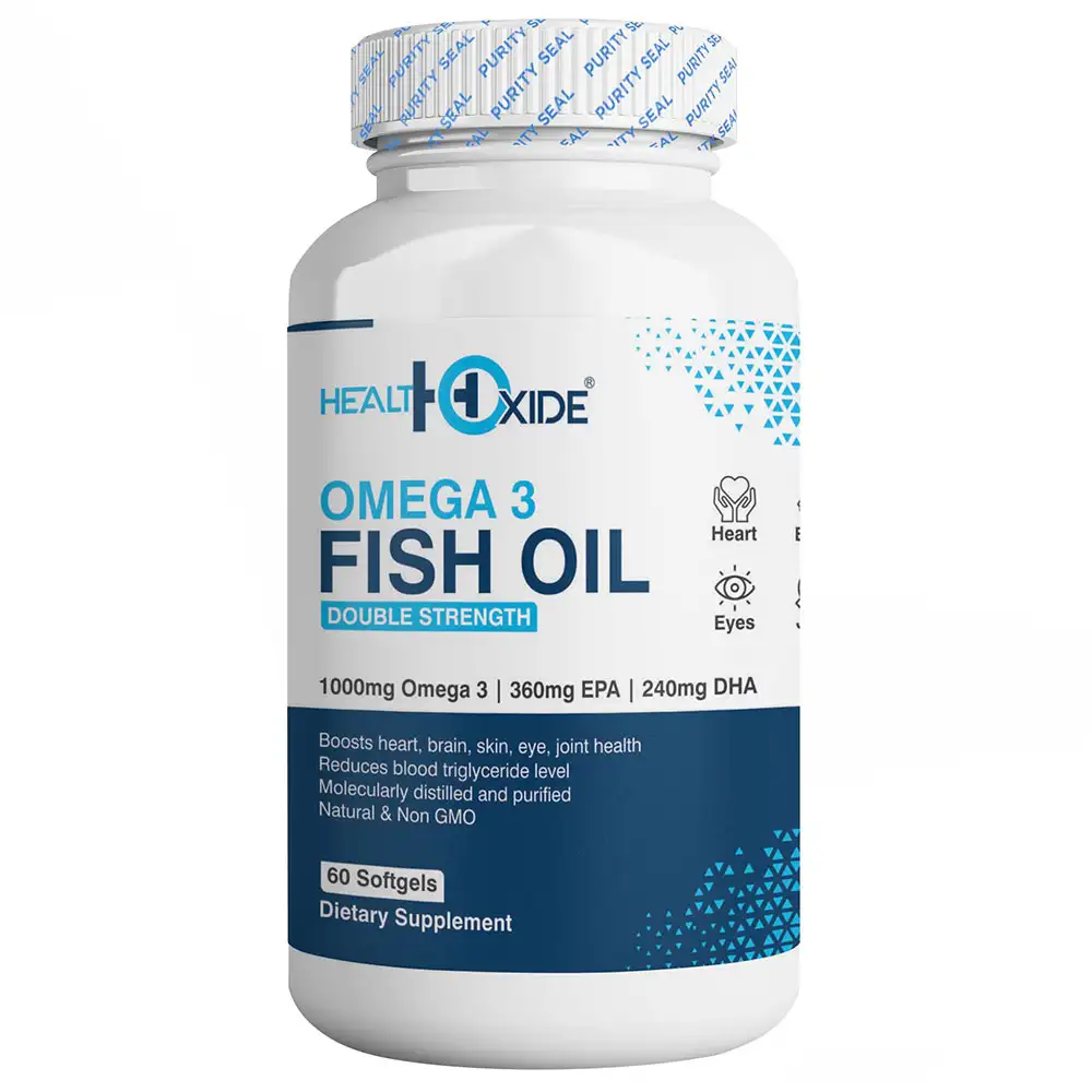 Health Oxide Omega 3 Fish Oil,  60 softgels