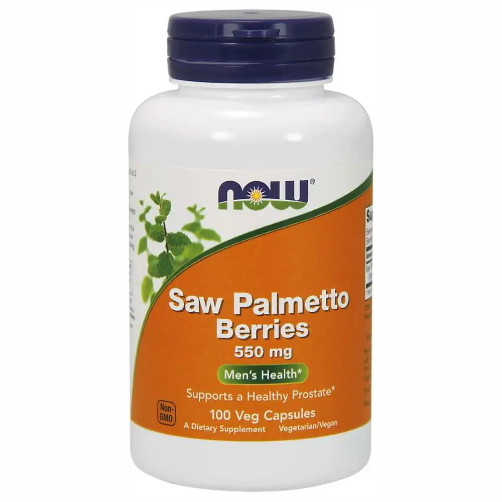 Now Saw Palmetto Berries 550 mg,  100 capsules