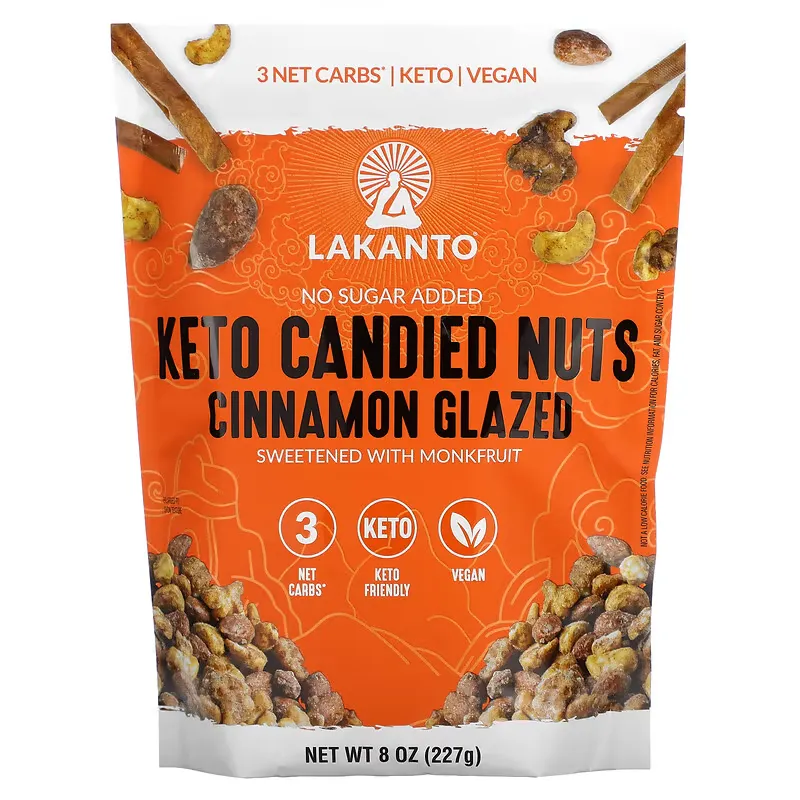 Keto Candied Nuts, Cinnamon Glazed, 8 oz (227 g)