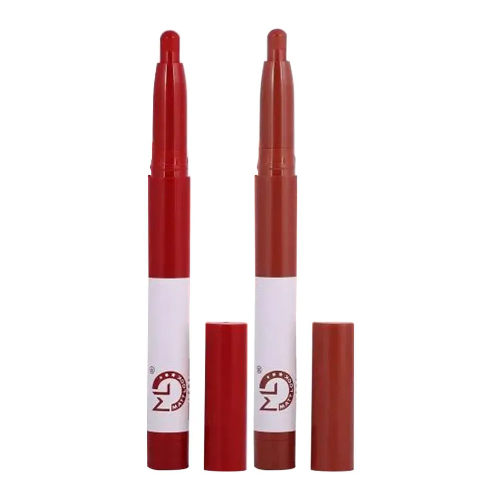 Matt look Stain Lip Crayon Matte Non-Transfer Lipstick Combo - 2