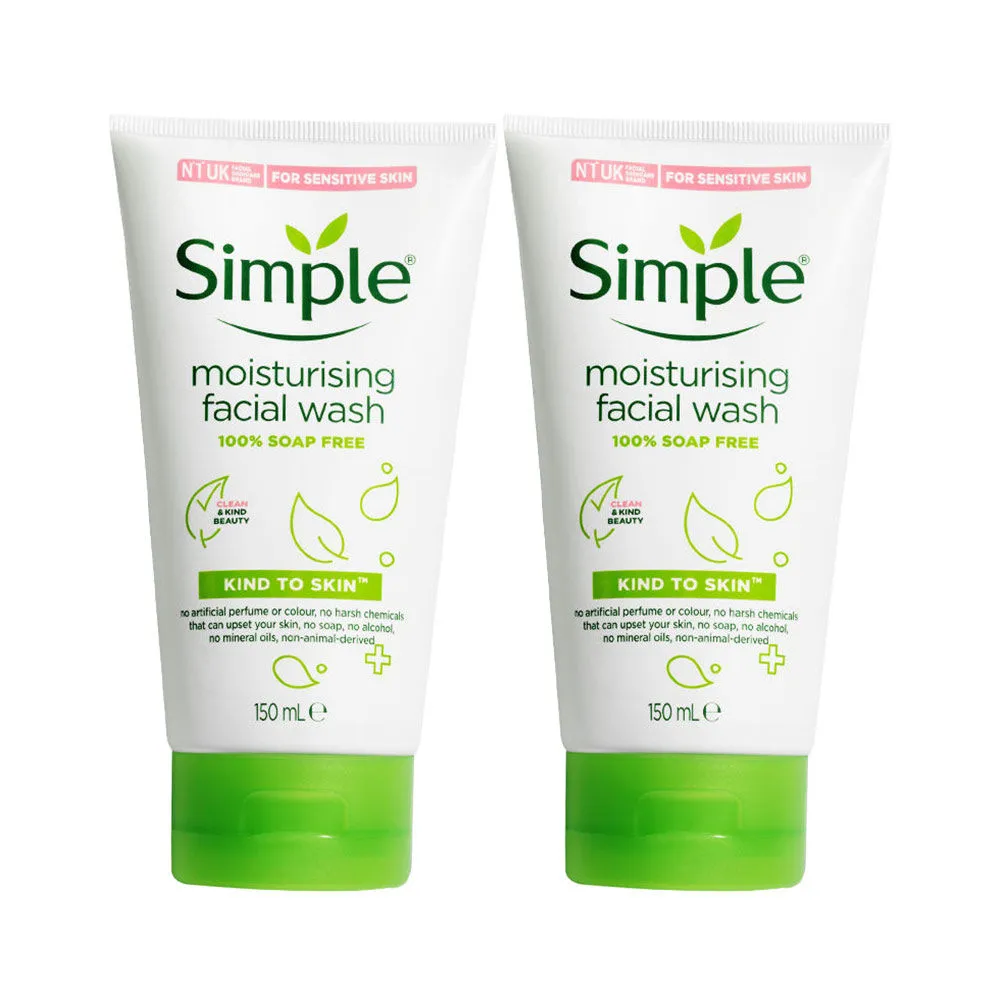 Simple Kind To Skin Moisturising Facial Wash (pack Of 2)